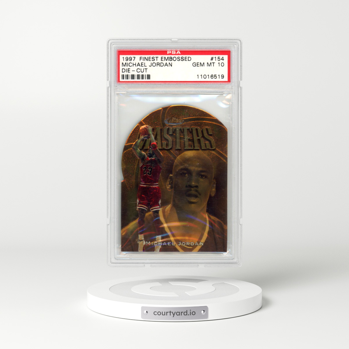 1997 Finest Embossed #154 Michael Jordan (PSA 10 GEM MINT)