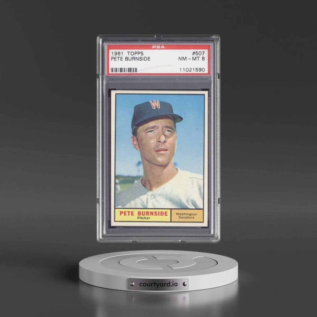 1961 Topps #507 Pete Burnside (PSA 8 NM-MT)