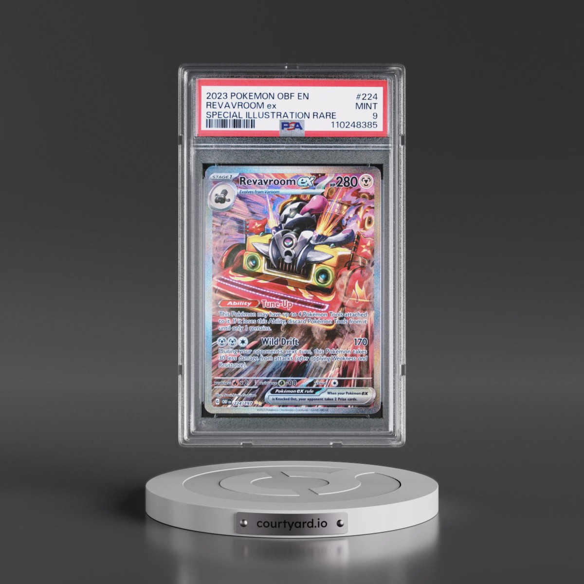 2023 Pokémon Obf EN-Obsidian Flames #224 Revavroom EX - Holo Special Illustration Rare (PSA 9 MINT)