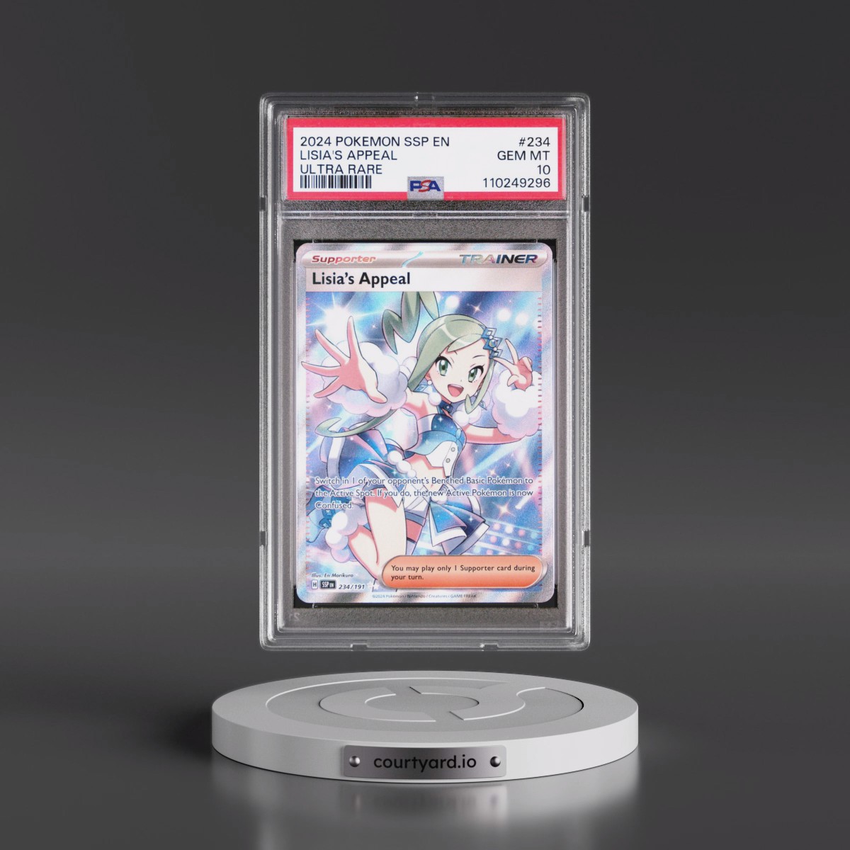 2024 Pokémon Ssp EN-Surging Sparks #234 Lisia's Appeal - Ultra Rare (PSA 10 GEM MINT)