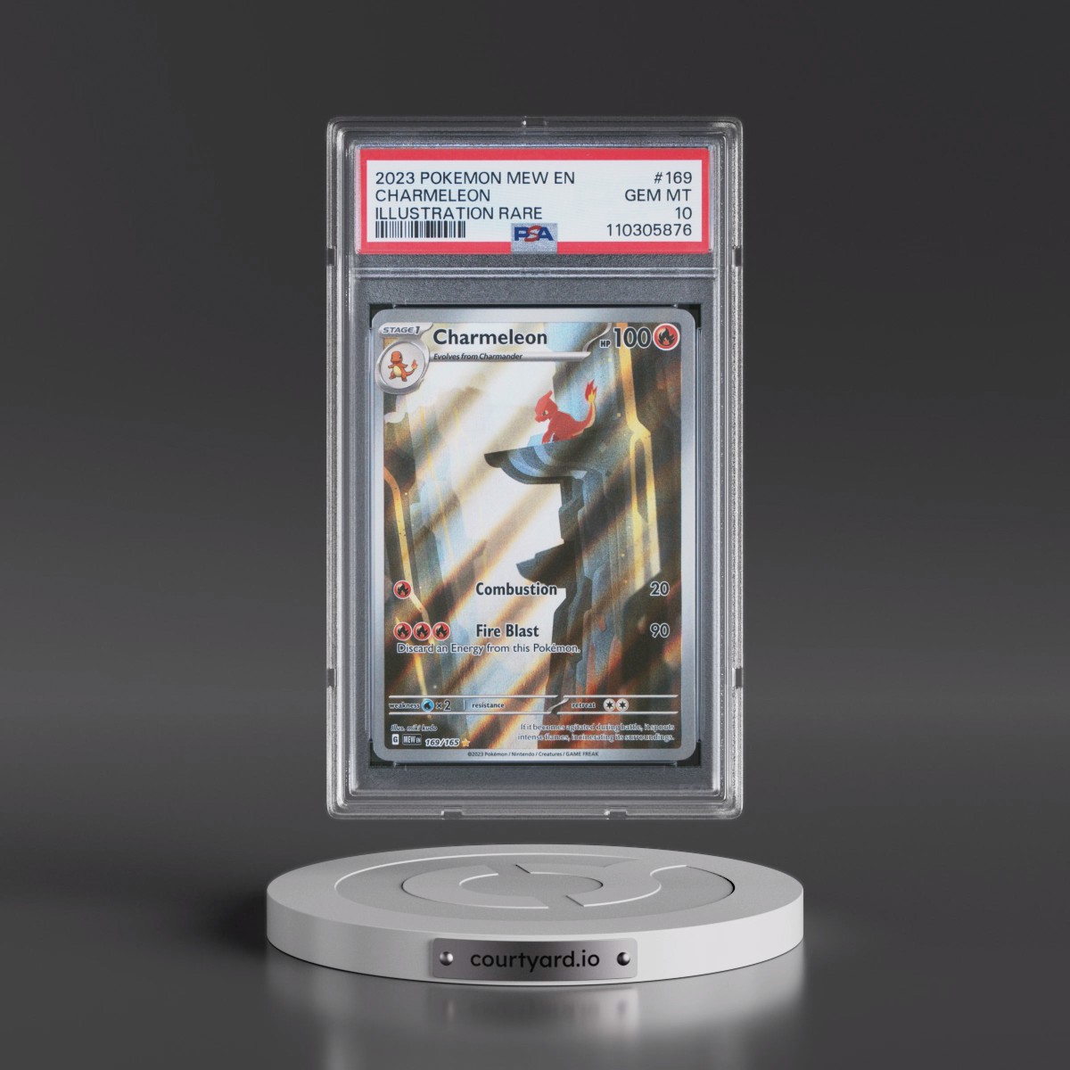 2023 Pokémon Mew EN-151 #169 Charmeleon - Illustration Rare (PSA 10 GEM MINT)