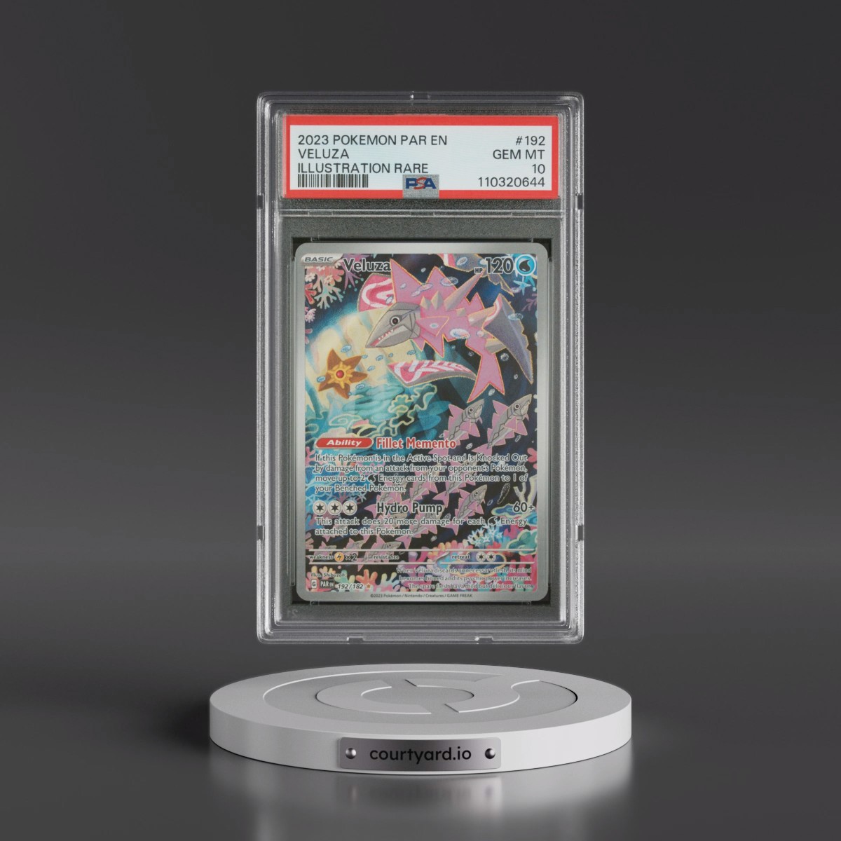 2023 Pokémon Par EN-Paradox Rift #192 Veluza - Illustration Rare (PSA 10 GEM MINT)