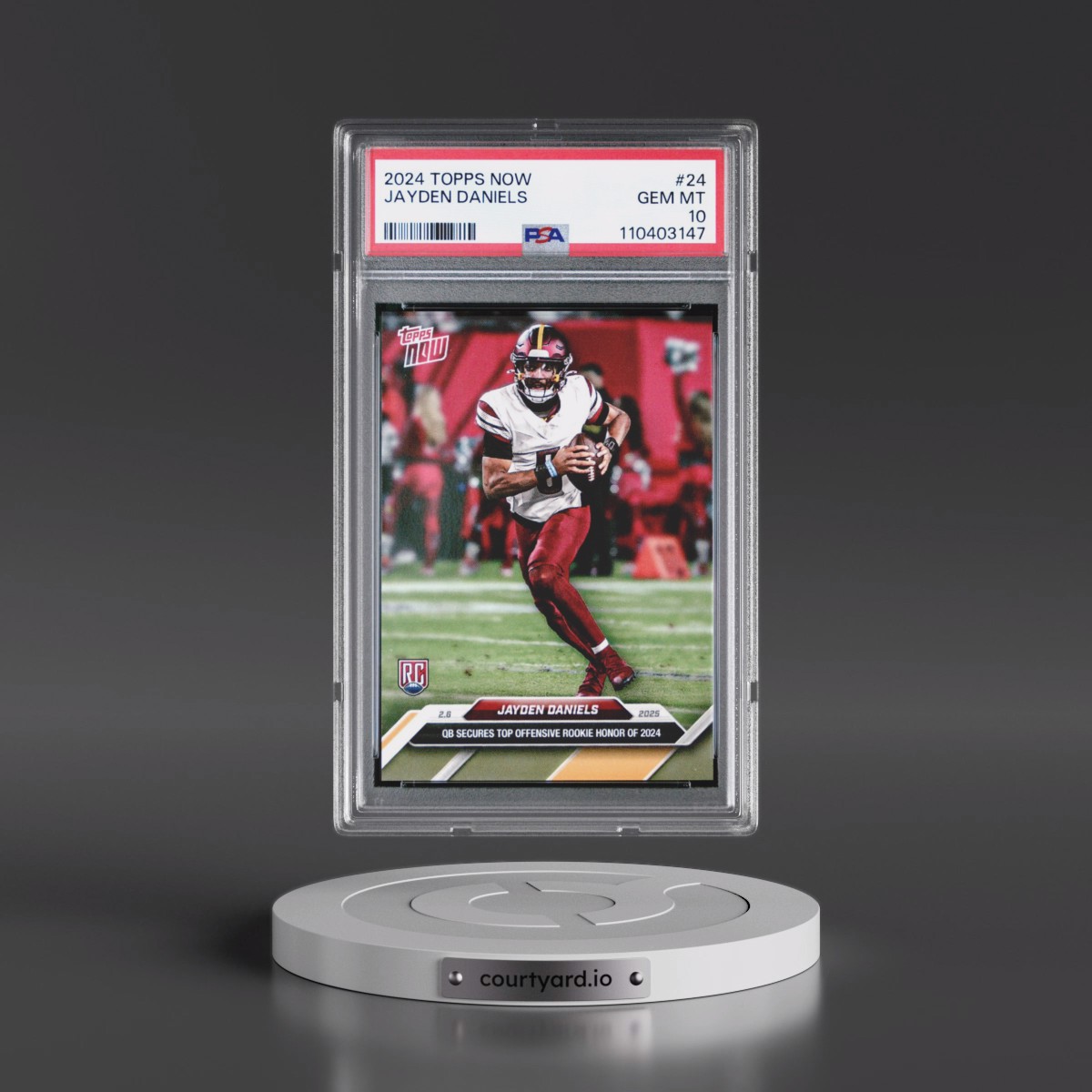 2024 Topps Now #24 Jayden Daniels (PSA 10 GEM MINT)
