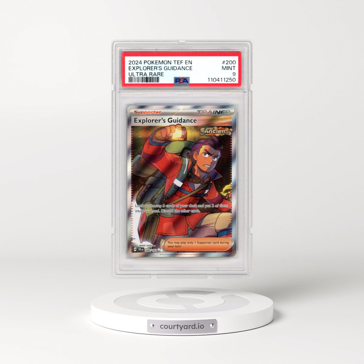 2024 Pokémon Tef EN-Temporal Forces #200 Explorer's Guidance - Ultra Rare (PSA 9 MINT)