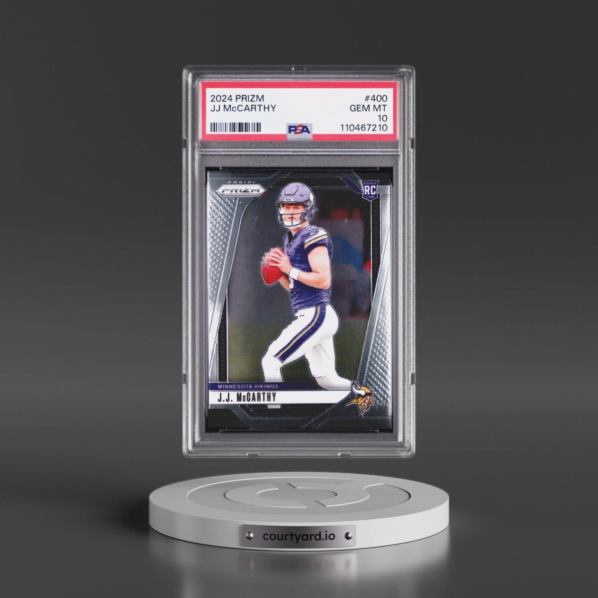 2024 Panini Prizm #400 JJ McCarthy (PSA 10 GEM MINT)