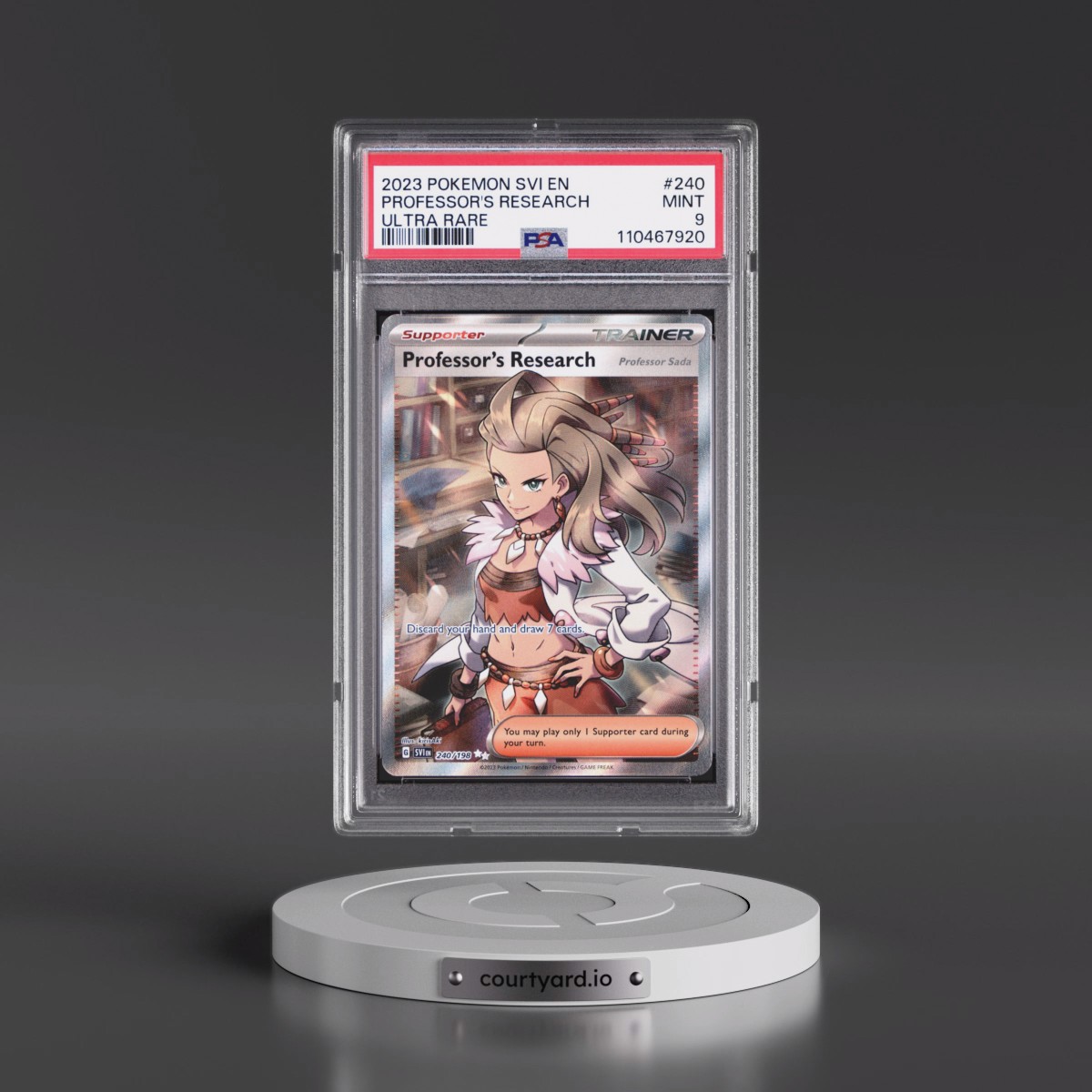 2023 Pokémon Svi EN-Scarlet & Violet #240 Professor's Research - Ultra Rare (PSA 9 MINT)
