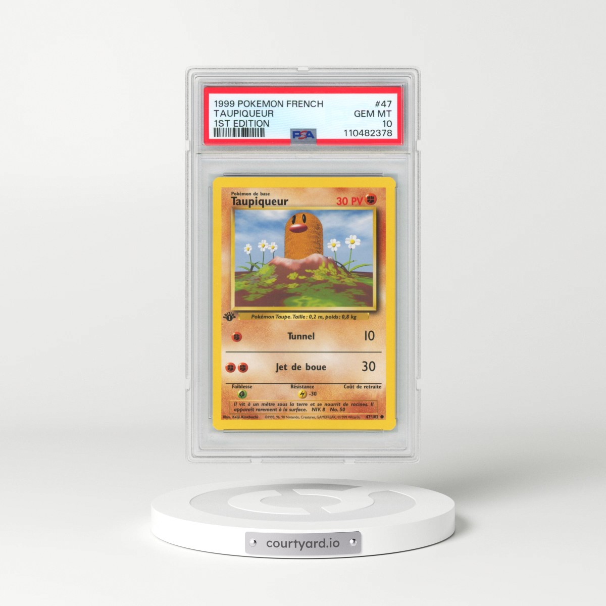 1999 Pokémon #47 Taupiqueur - 1st Edition (PSA 10 GEM MINT)