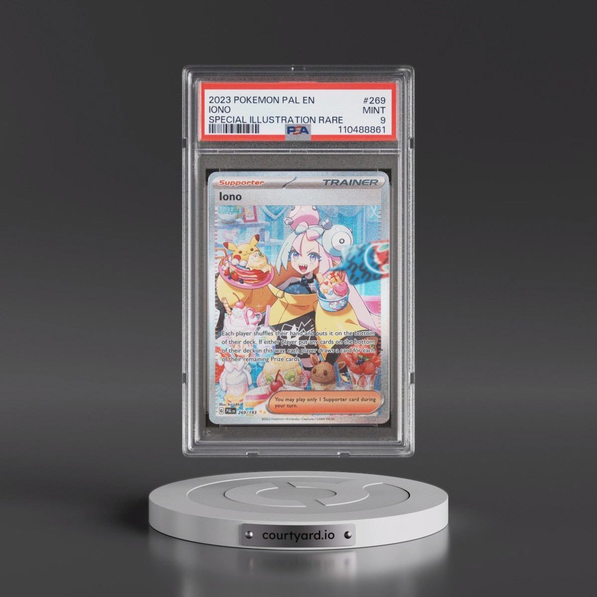 2023 Pokémon Pal EN-Paldea Evolved #269 Iono - Special Illustration Rare (PSA 9 MINT)