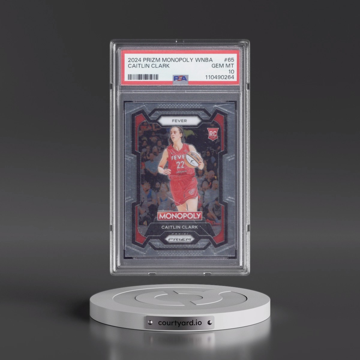 2024 Panini Prizm Monopoly WNBA #65 Caitlin Clark (PSA 10 GEM MINT)