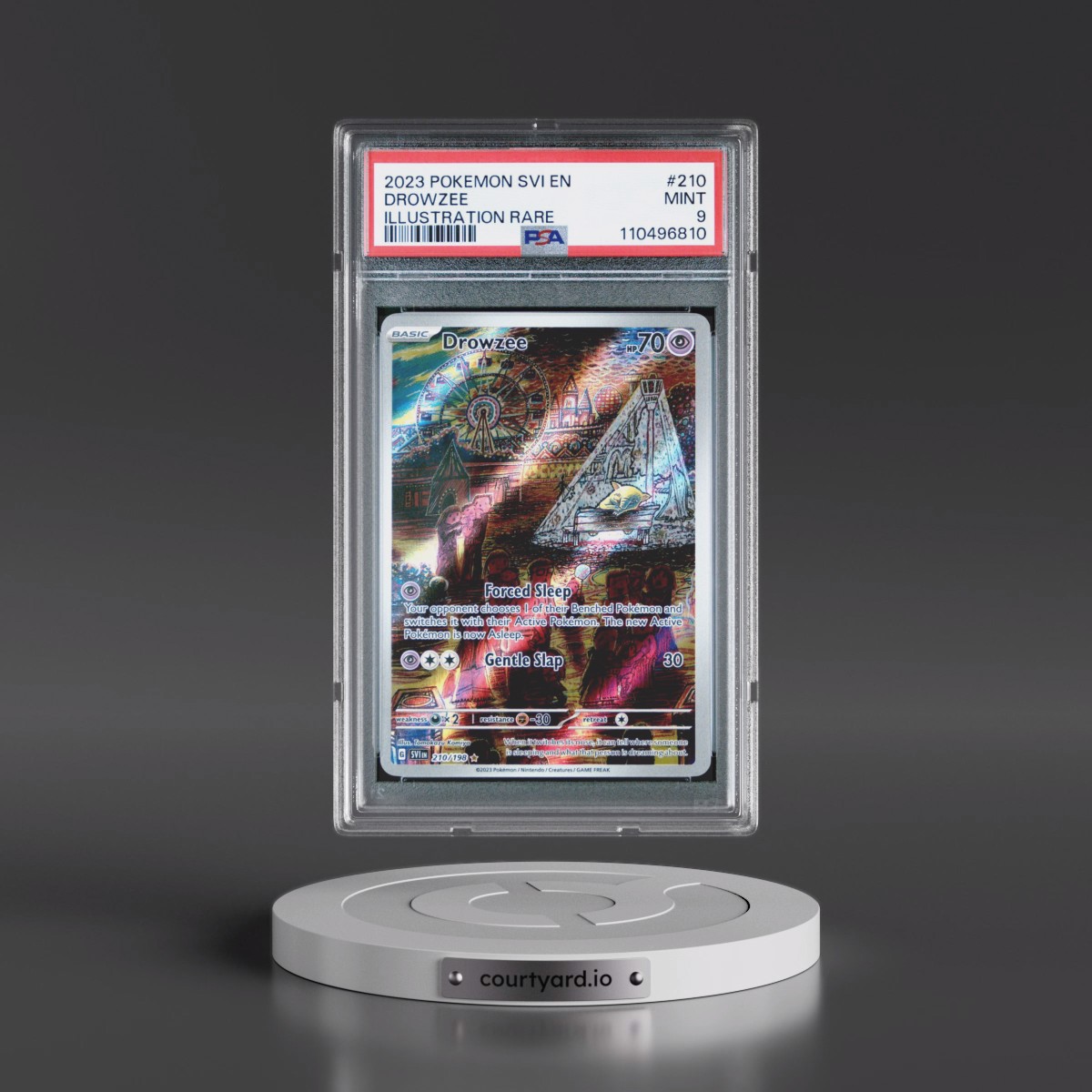 2023 Pokémon Svi EN-Scarlet & Violet #210 Drowzee - Illustration Rare (PSA 9 MINT)