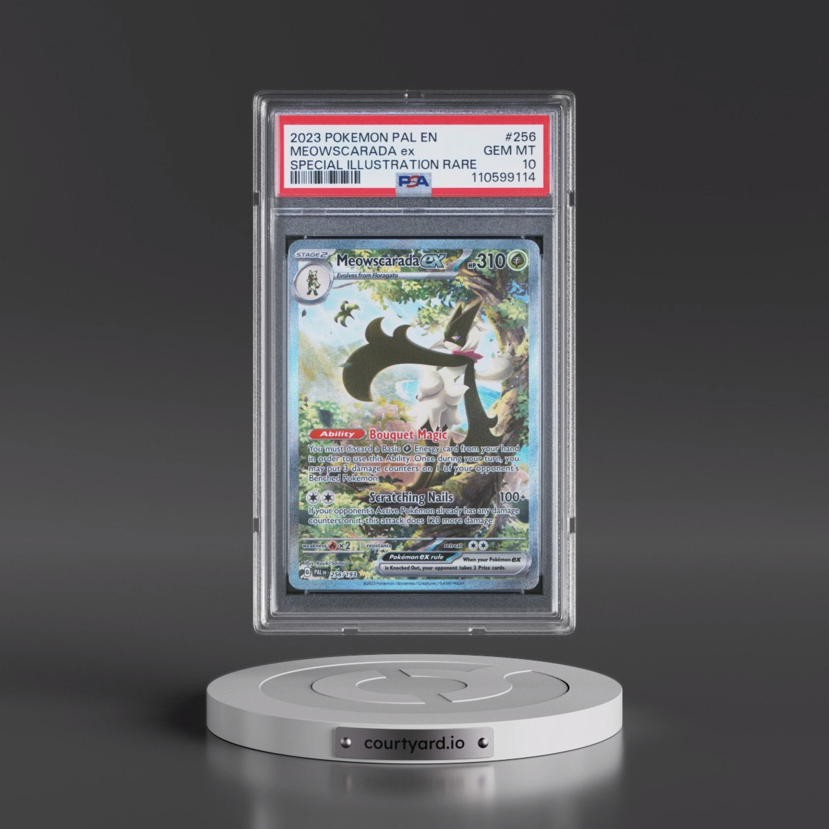 2023 Pokémon Pal EN-Paldea Evolved #256 Meowscarada EX - Holo Special Illustration Rare (PSA 10 GEM MINT)
