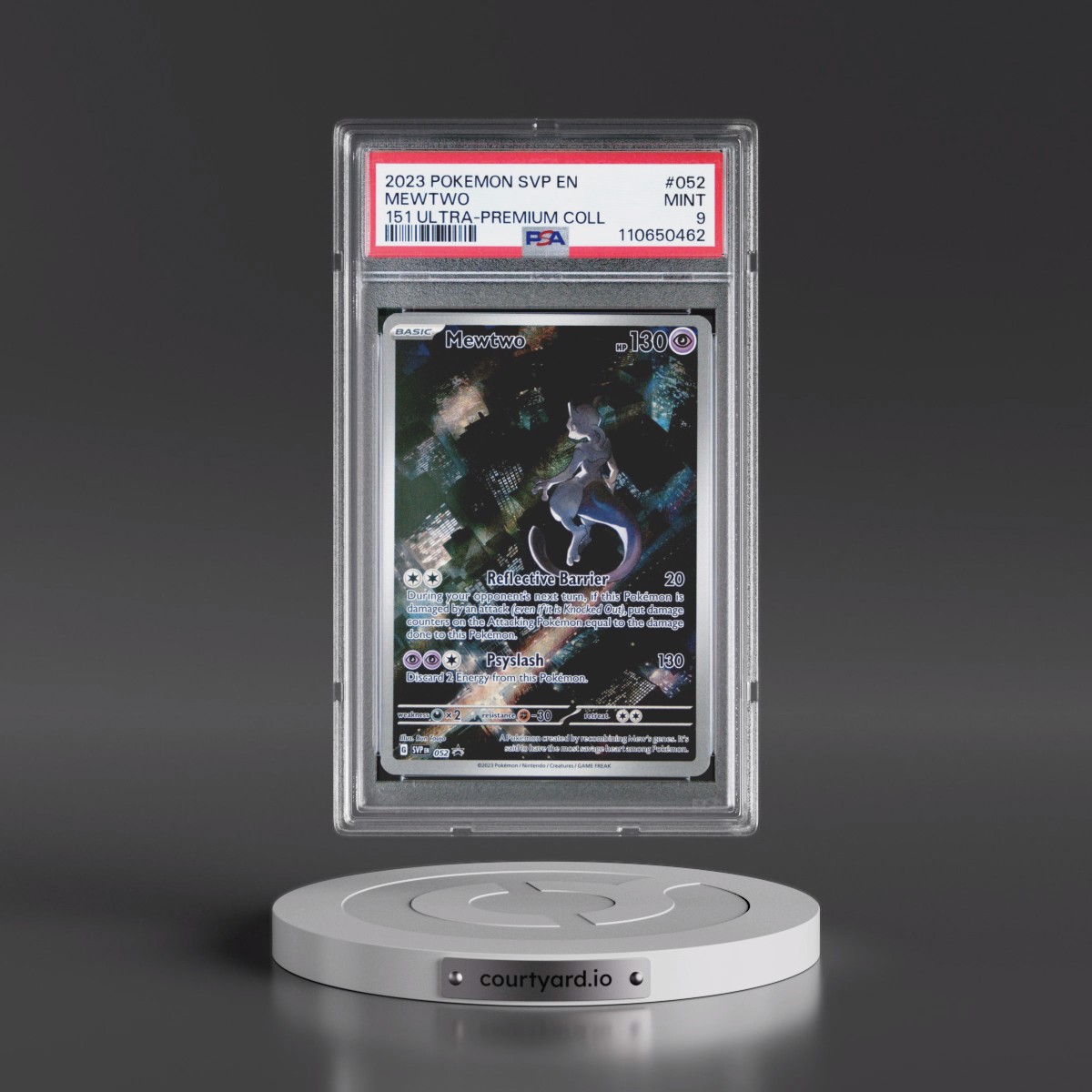 2023 Pokémon Svp EN-SV Black Star Promo #052 Mewtwo - 151 Ultra-Premium Collection (PSA 9 MINT)