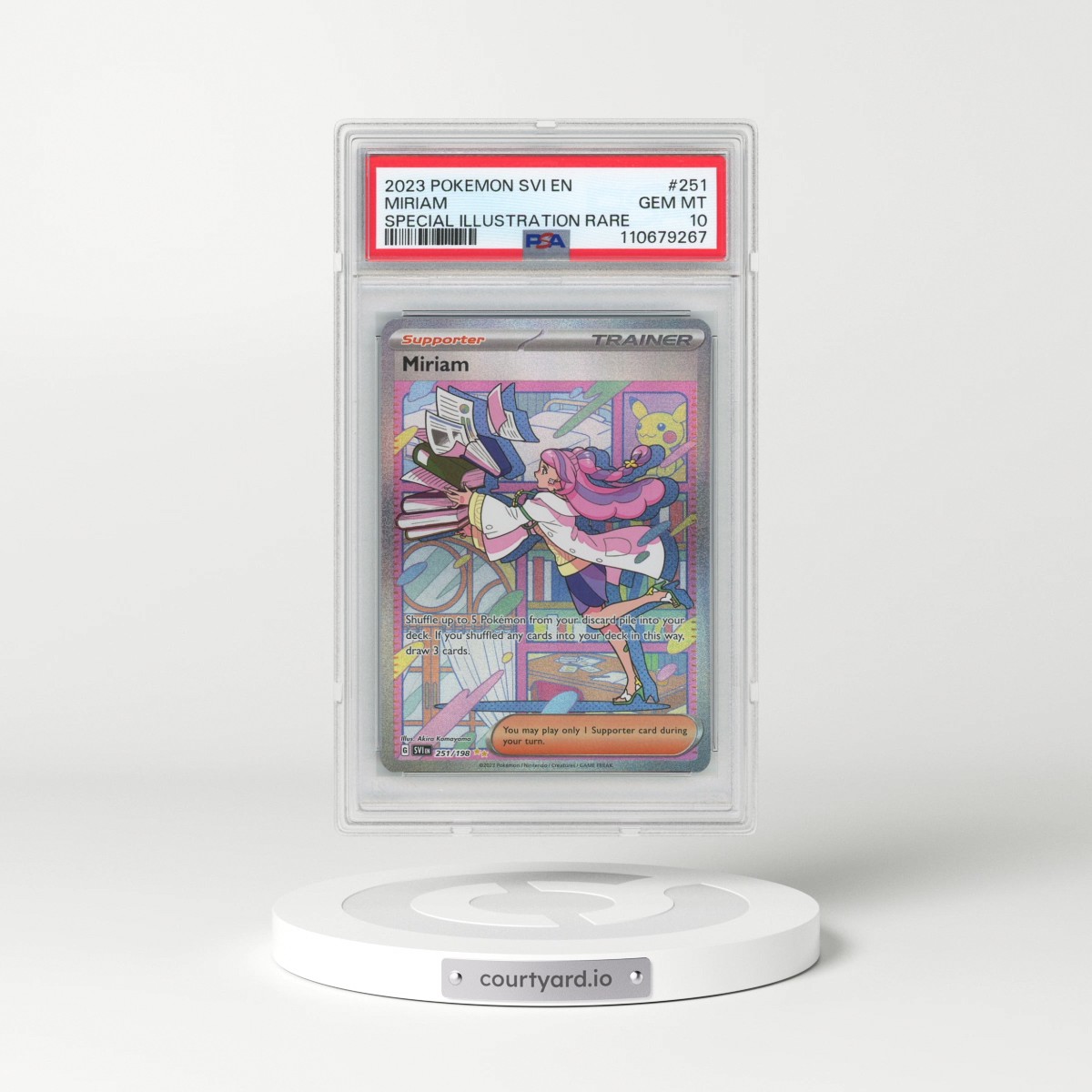 2023 Pokémon Svi EN-Scarlet & Violet #251 Miriam - Special Illustration Rare (PSA 10 GEM MINT)