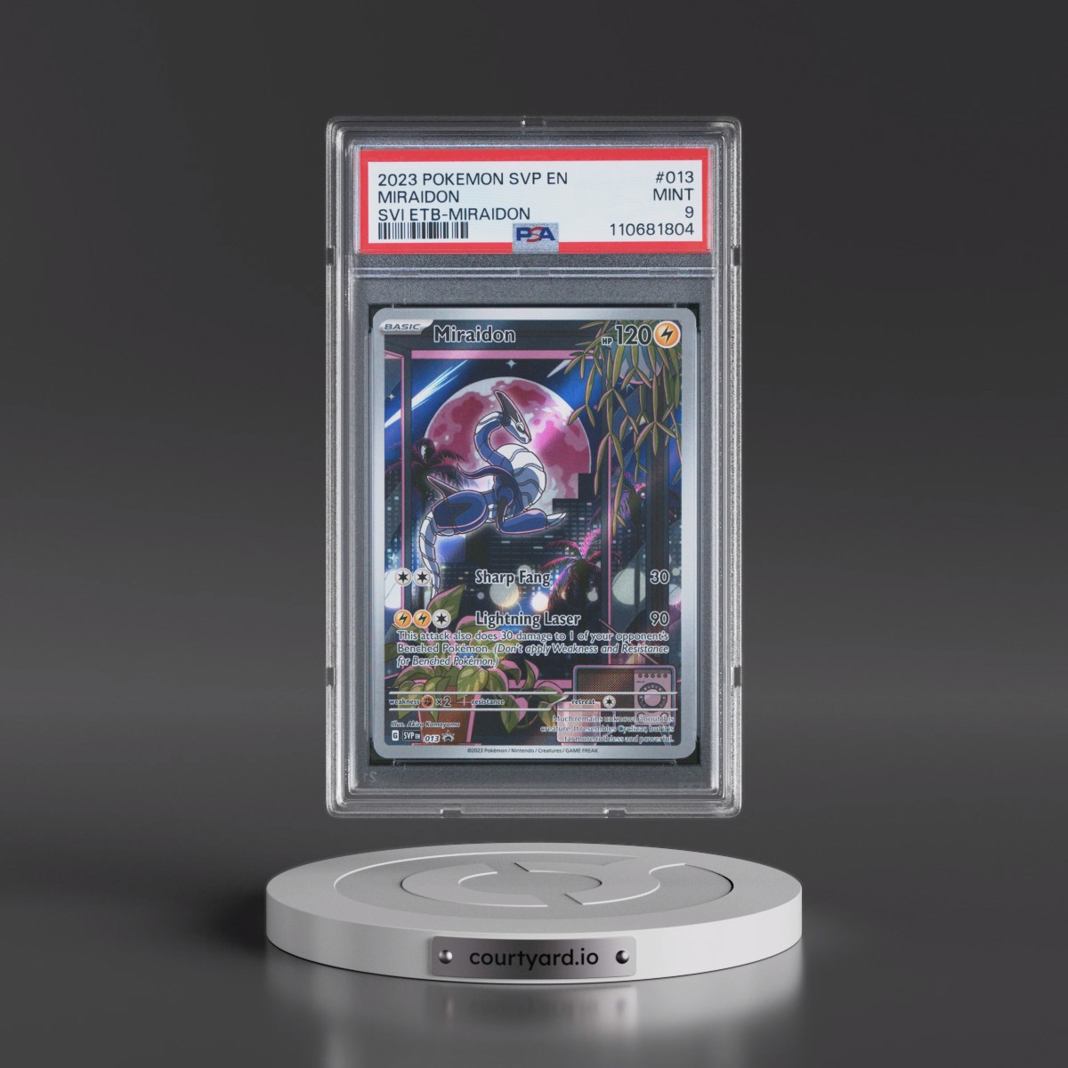 2023 Pokémon Svp EN-SV Black Star Promo #013 Miraidon - Scarlet & Violet Elite Trainer Box-Miraidon (PSA 9 MINT)