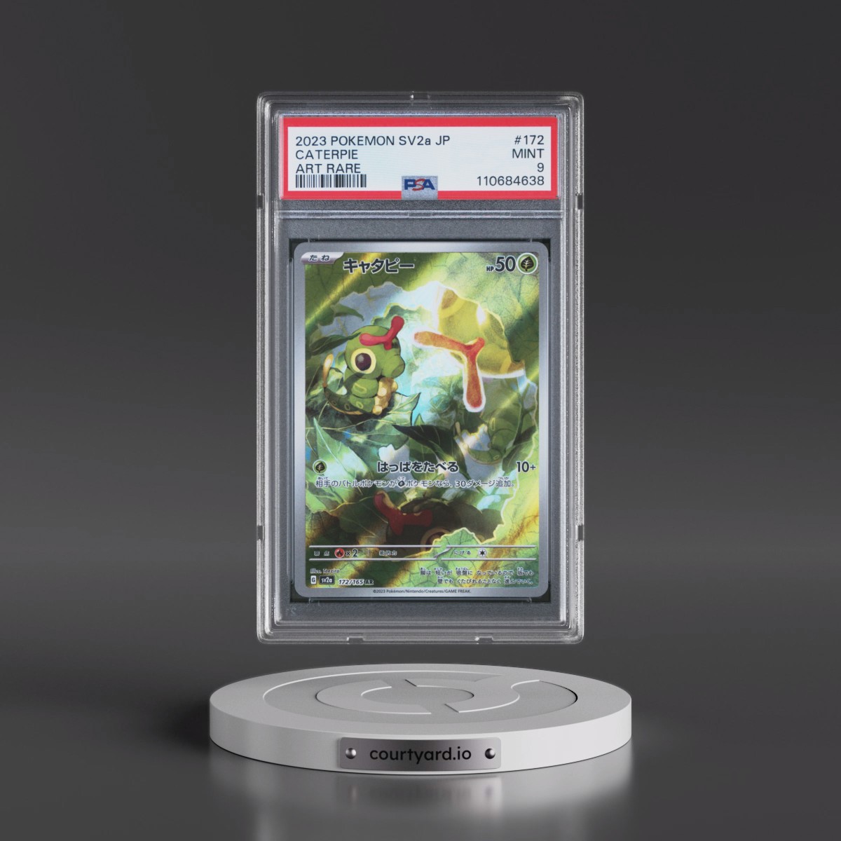 2023 Pokémon Sv2a-Pokémon Card 151 #172 Caterpie - Art Rare (PSA 9 MINT)
