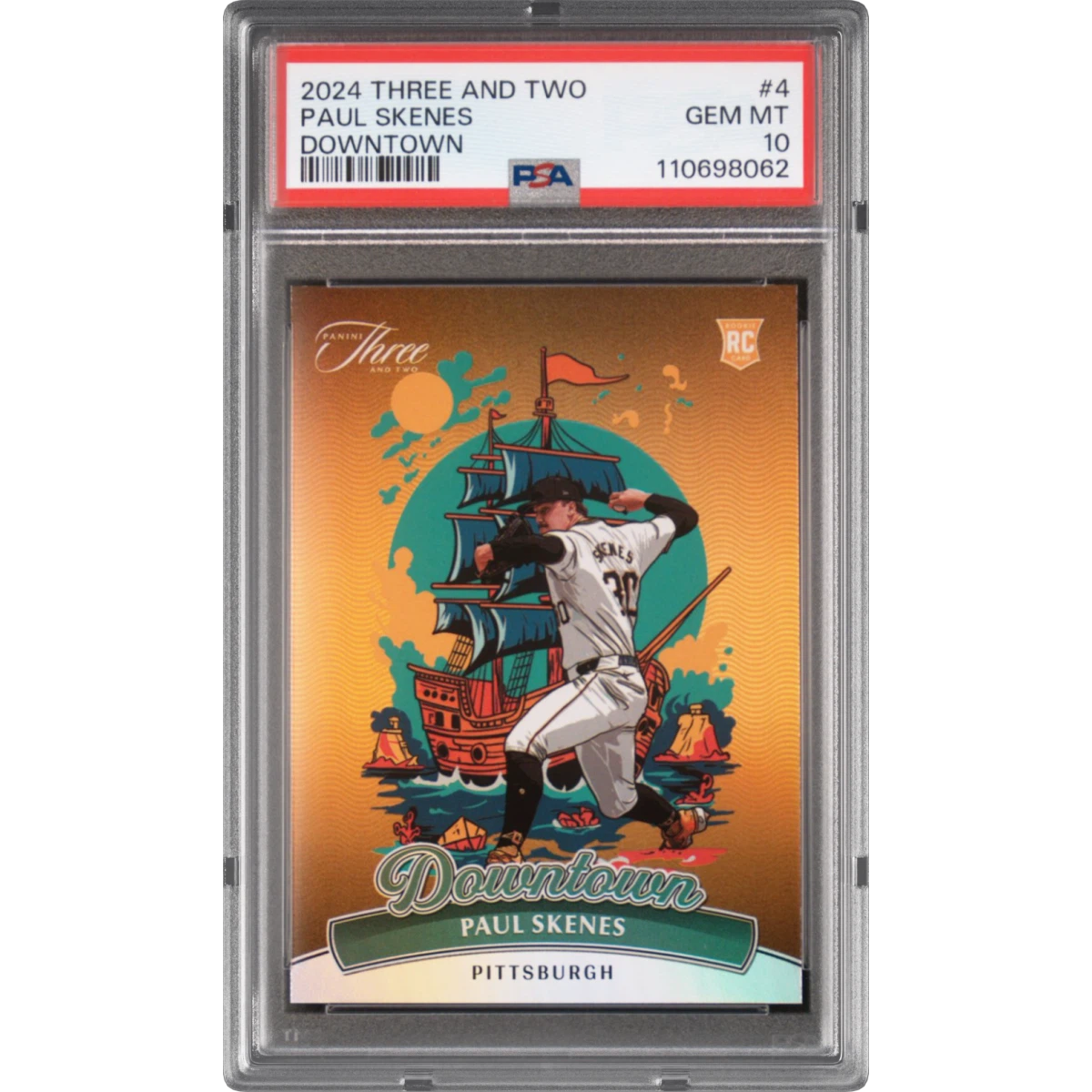 2024 Panini Three and Two Downtown #4 Paul Skenes (PSA 10 GEM MINT)