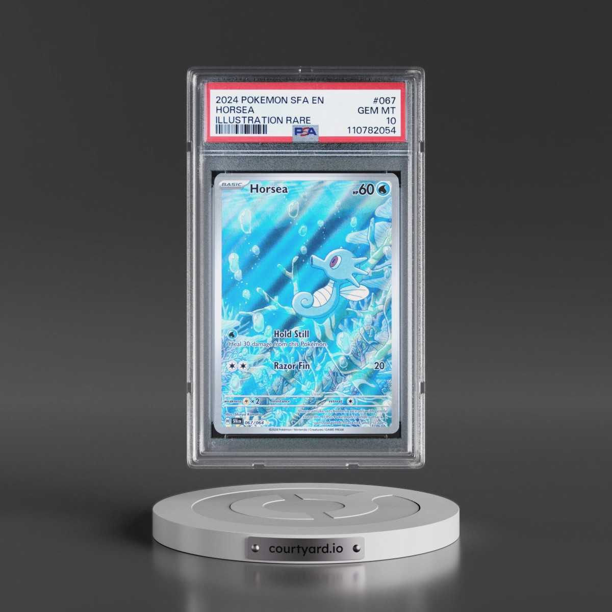 2024 Pokémon Sfa EN-Shrouded Fable #067 Horsea - Illustration Rare (PSA 10 GEM MINT)