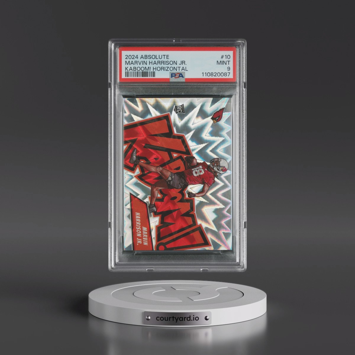 2024 Panini Absolute Kaboom! Horizontal #10 Marvin Harrison Jr. (PSA 9 MINT)