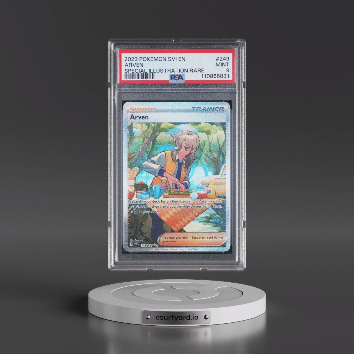 2023 Pokémon Svi EN-Scarlet & Violet #249 Arven - Special Illustration Rare (PSA 9 MINT)