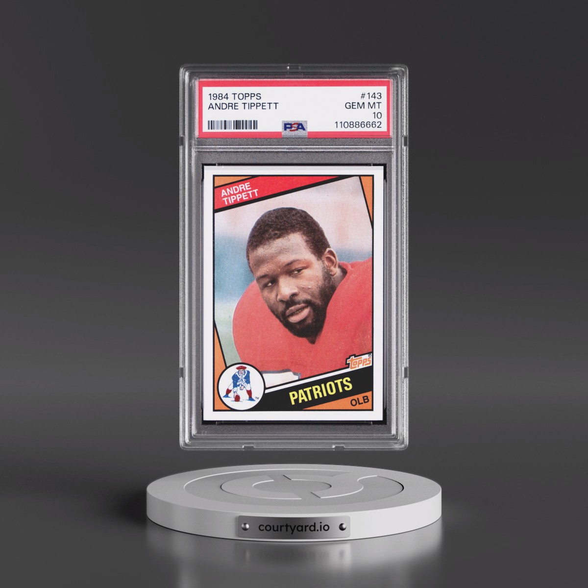 1984 Topps #143 Andre Tippett (PSA 10 GEM MINT)