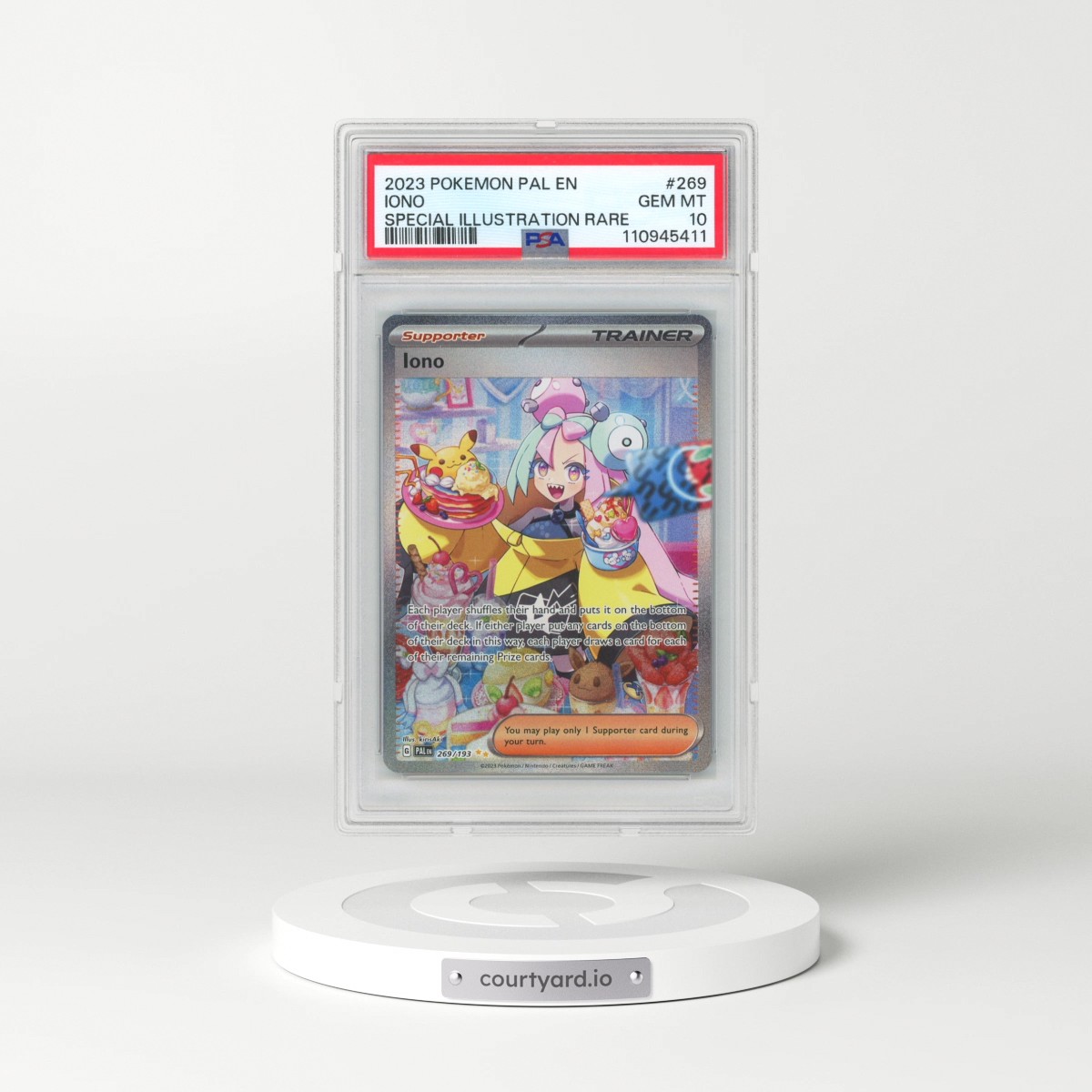 2023 Pokémon Pal EN-Paldea Evolved #269 Iono - Special Illustration Rare (PSA 10 GEM MINT)