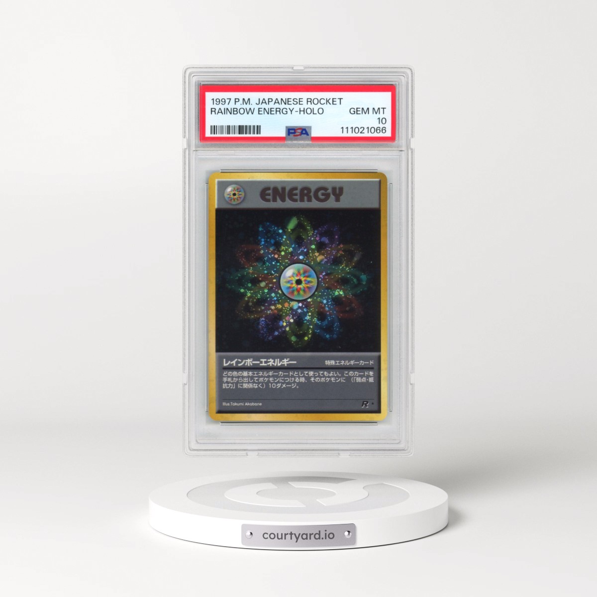 1997 Pokémon Rocket Rainbow Energy - Holo (PSA 10 GEM MINT)
