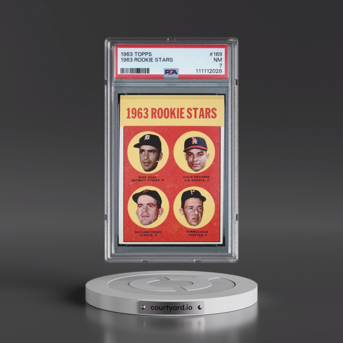 1963 Topps #169 1963 Rookie Stars (PSA 7 NM)