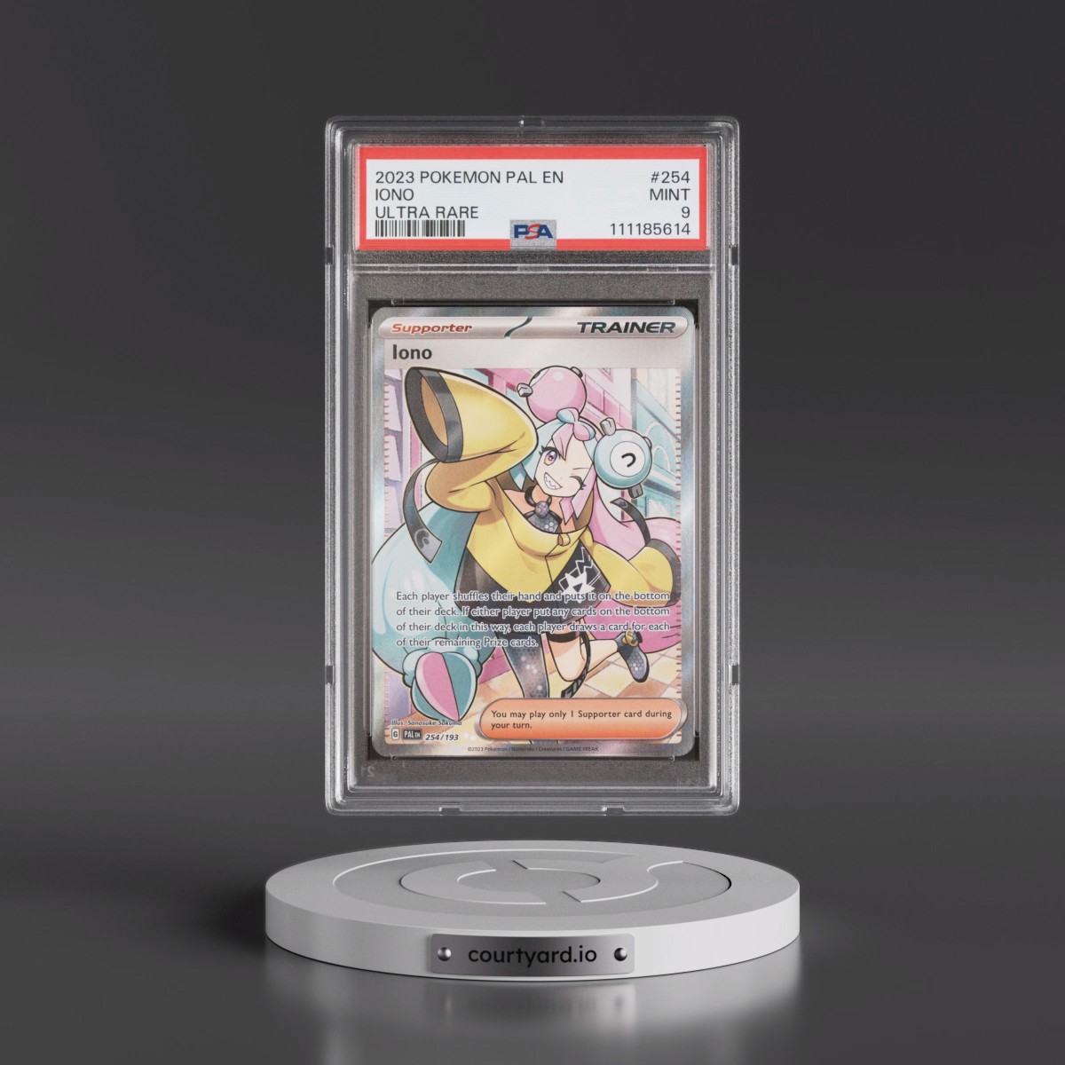 2023 Pokémon Pal EN-Paldea Evolved #254 Iono - Ultra Rare (PSA 9 MINT)