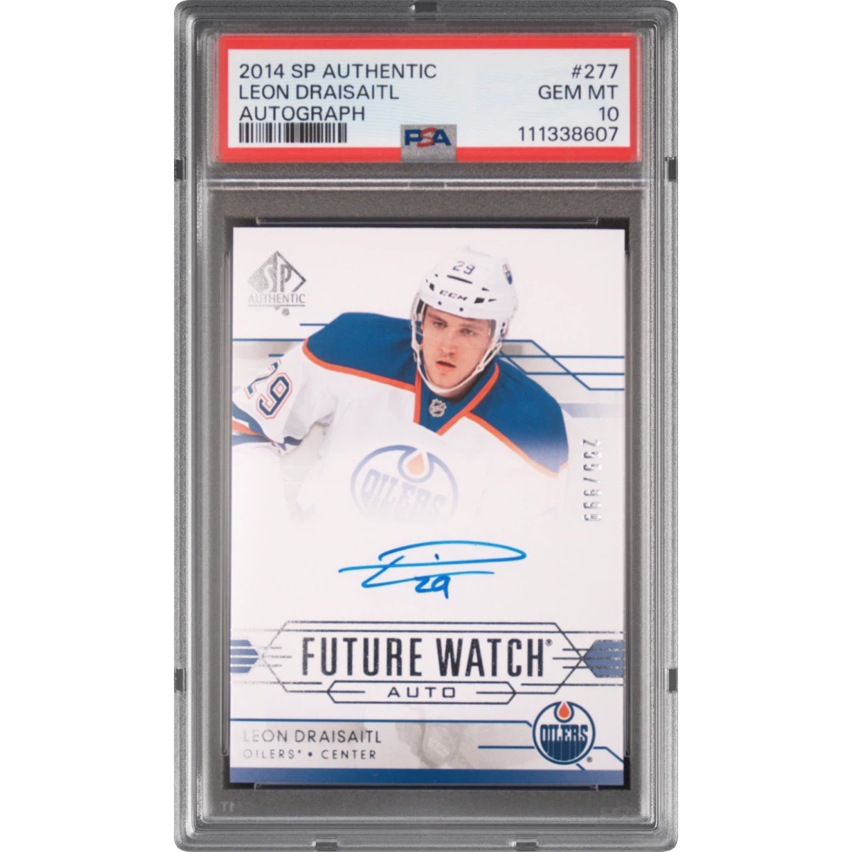 2014 SP Authentic #277 Leon Draisaitl - Autograph, PSA 10
