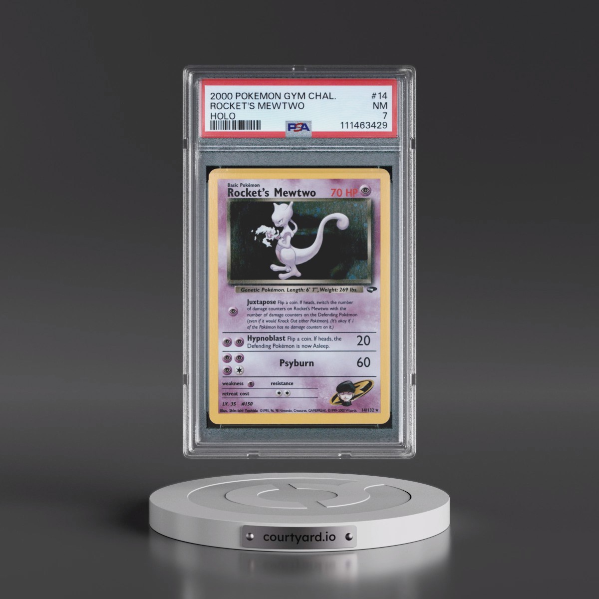 2000 mewtwo pokemon card Pokmon TCG Black Star Movie Promo Mewtwo On Auction At Heritage