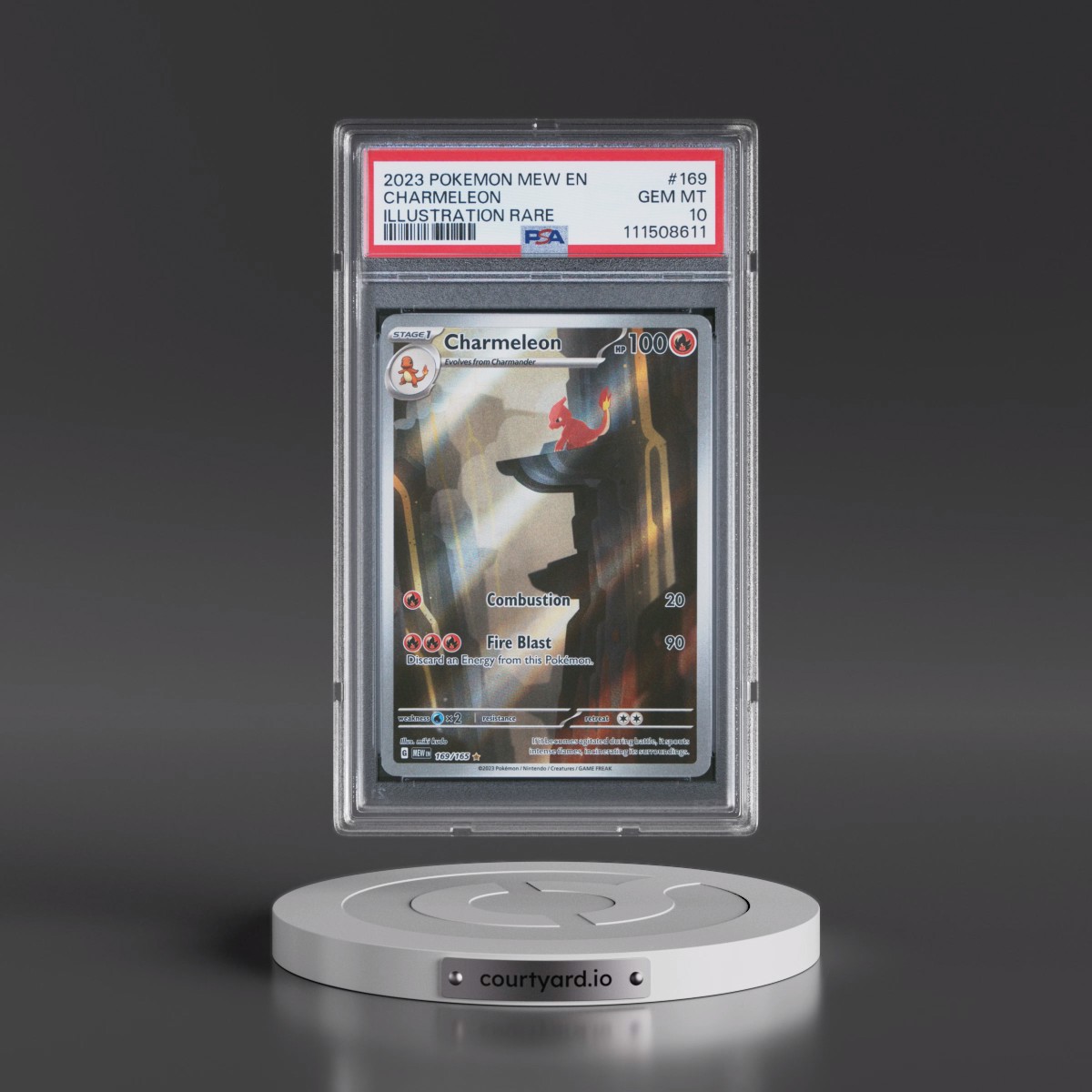 2023 Pokémon Mew EN-151 #169 Charmeleon - Illustration Rare (PSA 10 GEM MINT) - Photo