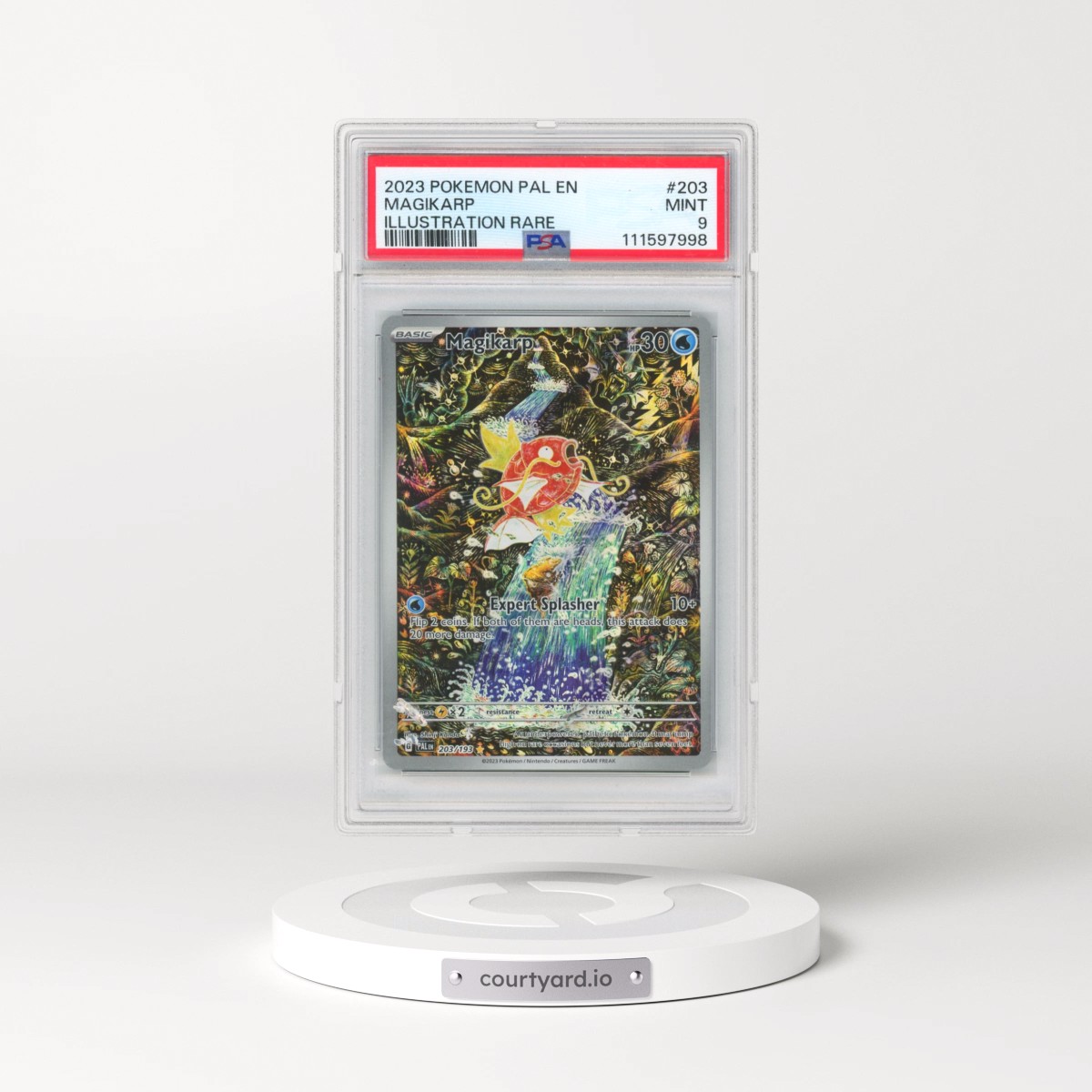 2023 Pokémon Pal EN-Paldea Evolved #203 Magikarp - Illustration Rare (PSA 9 MINT)
