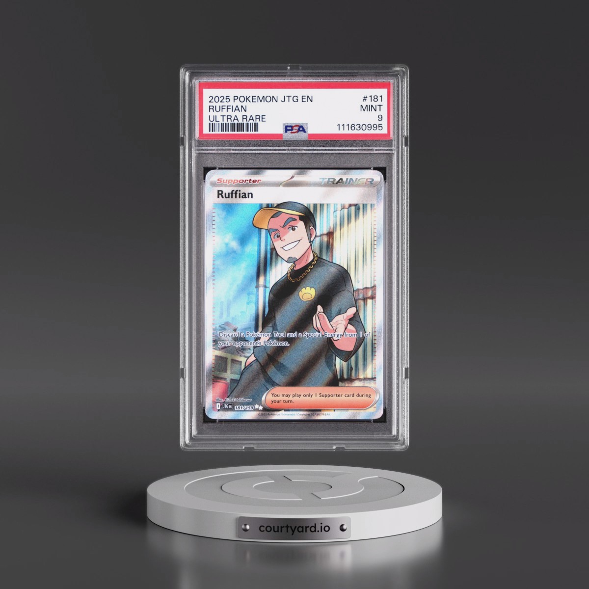 2025 Pokémon Jtg EN-Journey Together #181 Ruffian - Ultra Rare (PSA 9 MINT)