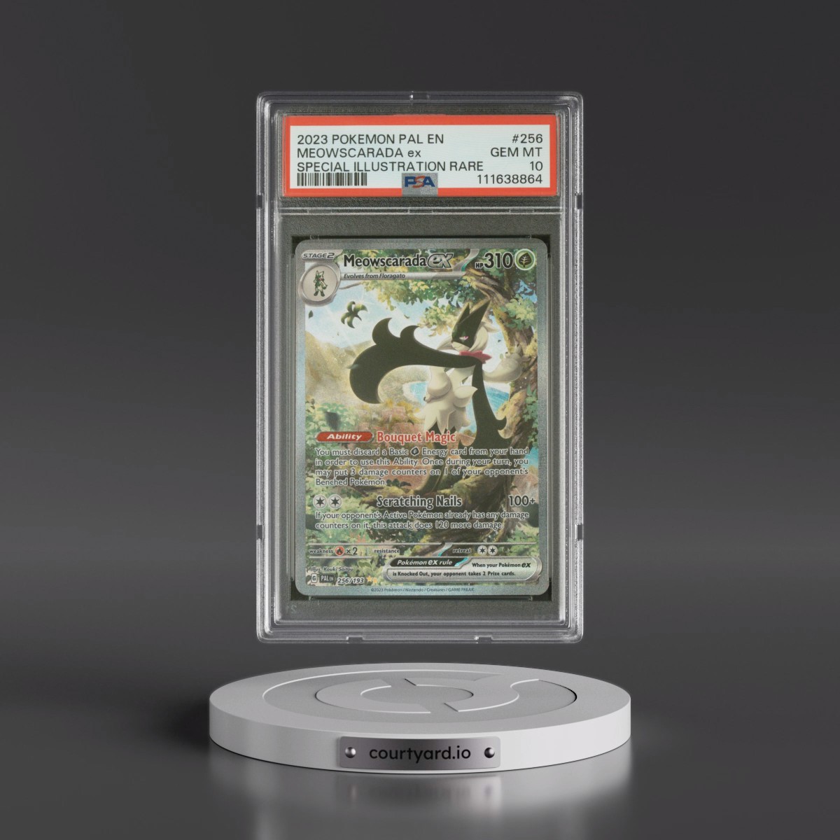 2023 Pokémon Pal EN-Paldea Evolved #256 Meowscarada EX - Holo Special Illustration Rare (PSA 10 GEM MINT)
