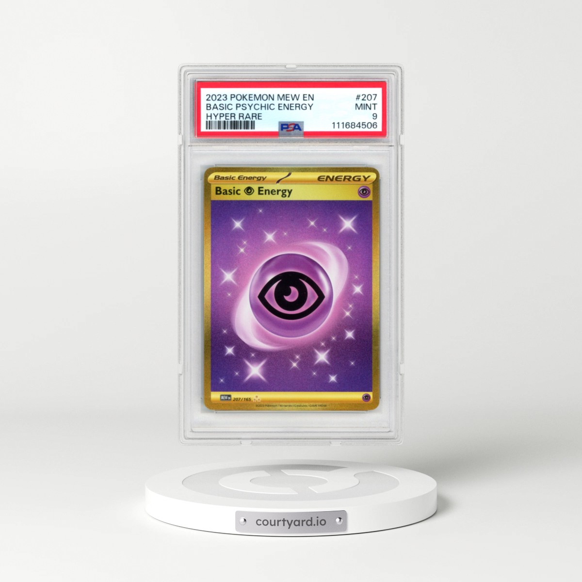 2023 Pokémon Mew EN-151 #207 Basic Psychic Energy - Hyper Rare (PSA 9 MINT)