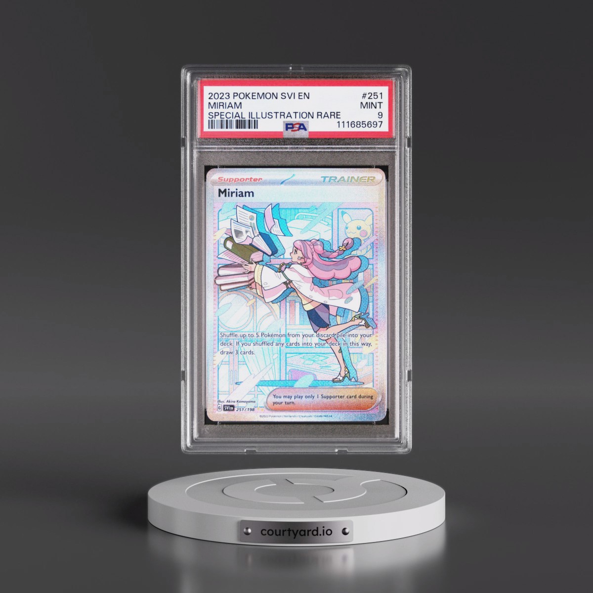 2023 Pokémon Svi EN-Scarlet & Violet #251 Miriam - Special Illustration Rare (PSA 9 MINT)