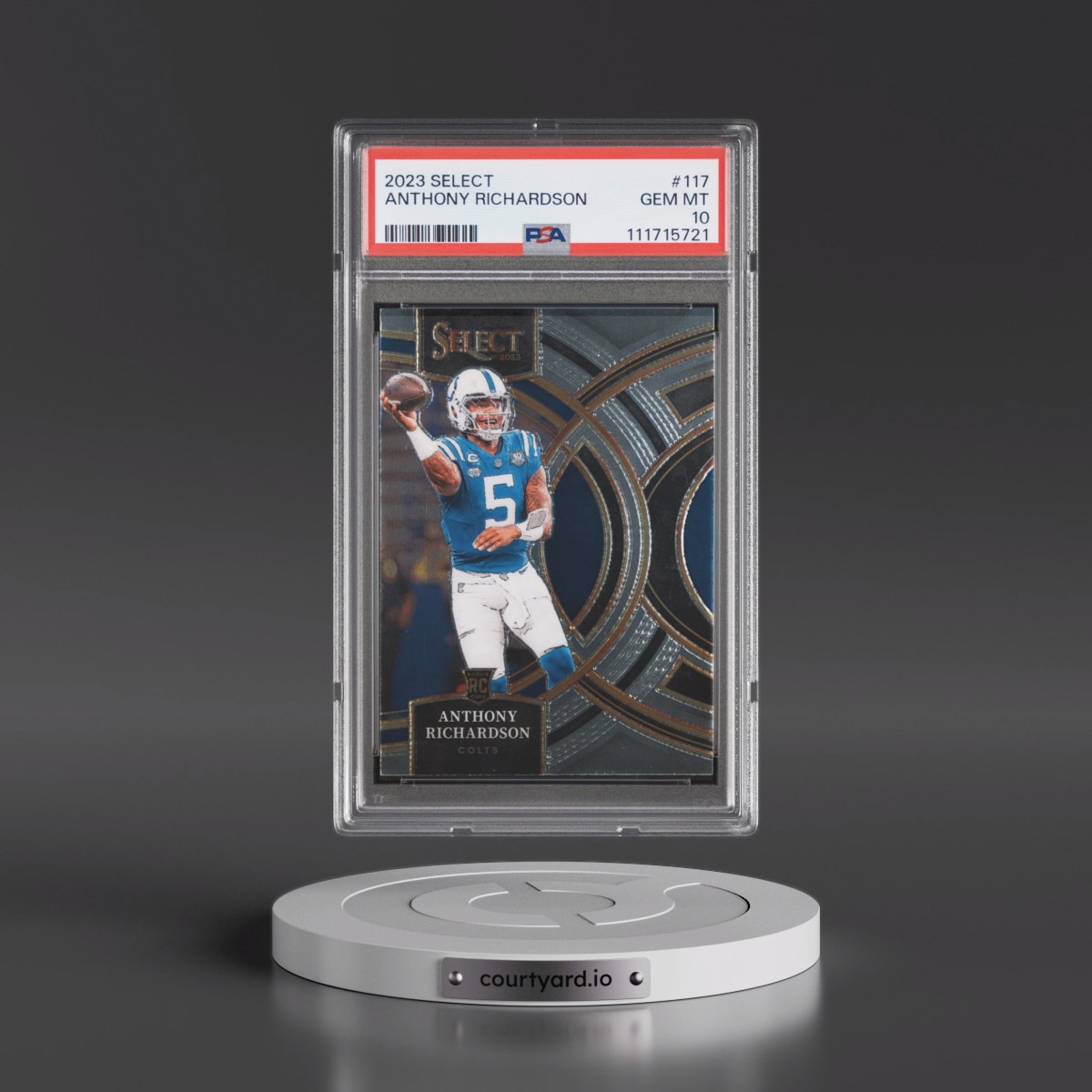 2023 Panini Select #117 Anthony Richardson (PSA 10 GEM MINT)