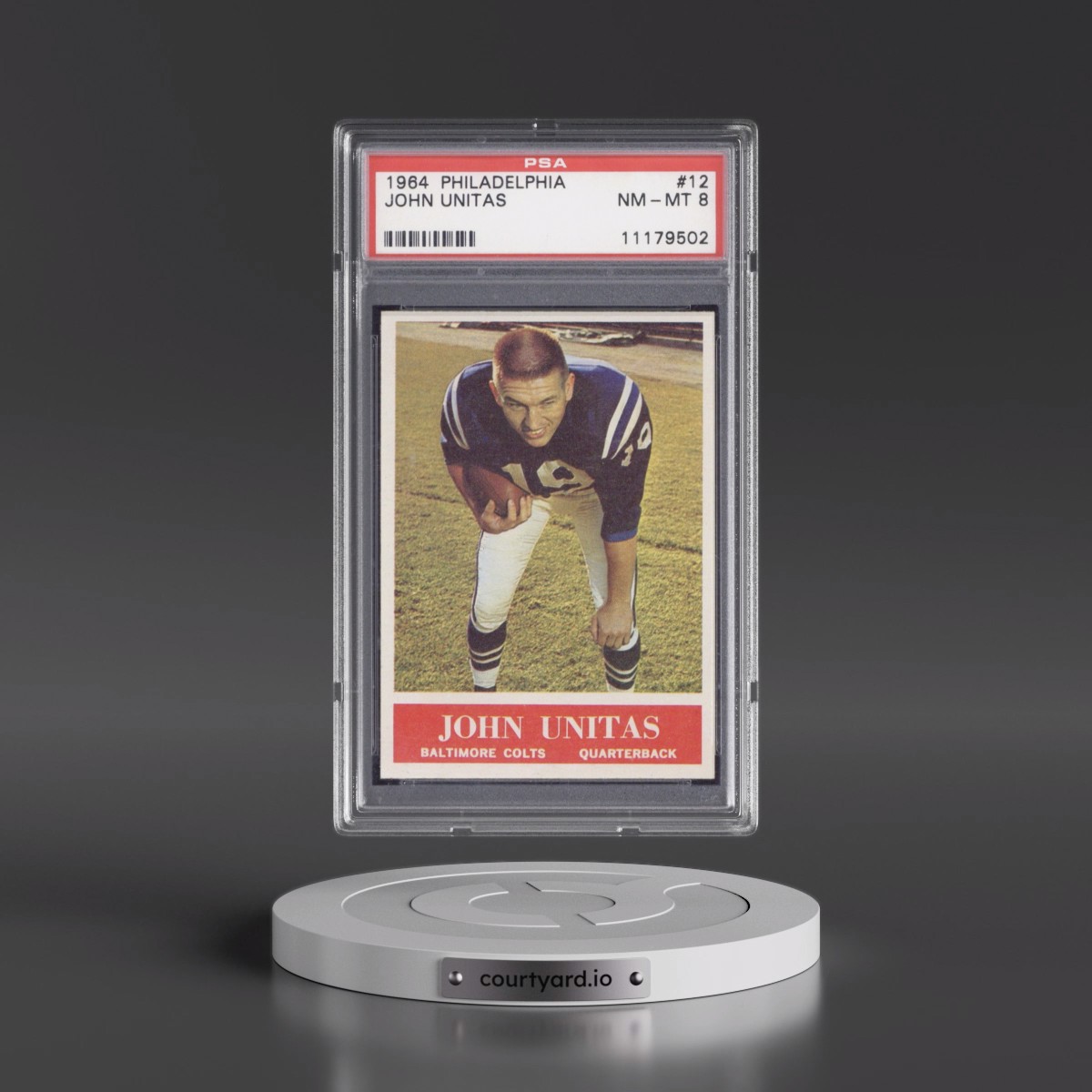 1964 Philadelphia #12 John Unitas (PSA 8 NM-MT)