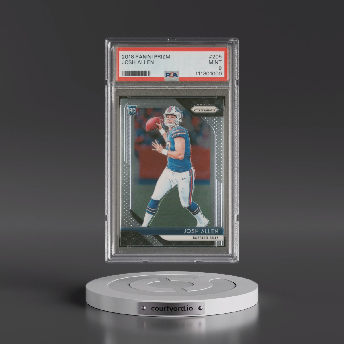 2018 Panini Prizm #205 Josh Allen (PSA 9 MINT)