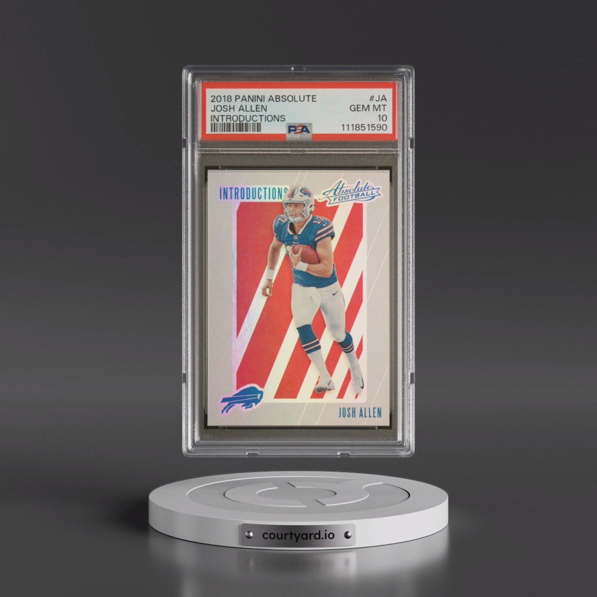 2018 Panini Absolute Introductions #JA Josh Allen (PSA 10 GEM MINT)