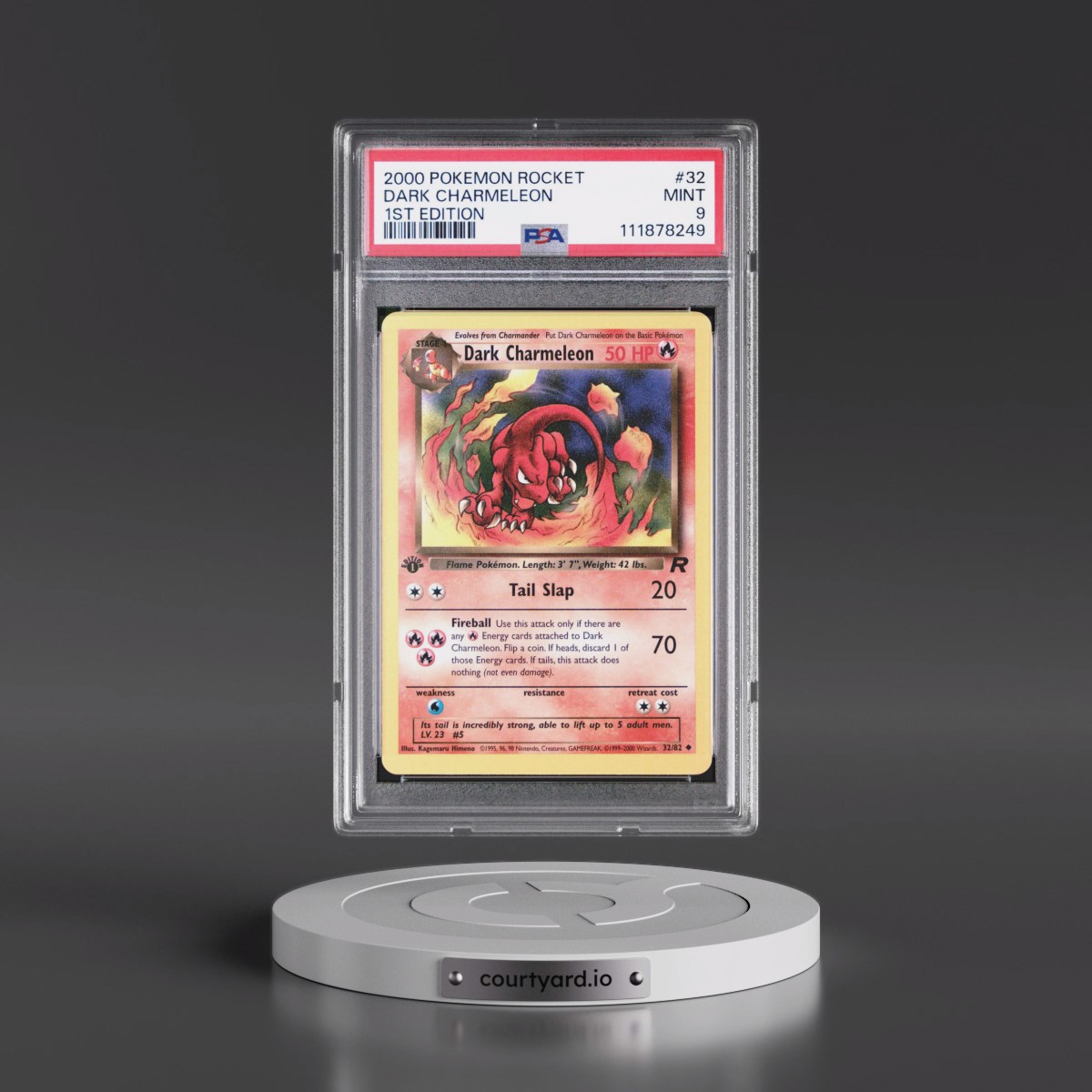 2000 Pokémon Rocket #32 Dark Charmeleon - 1st Edition (PSA 9 MINT)