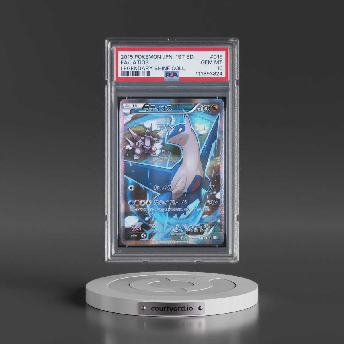 2015 Pokémon Legendary Shine Collection #019 Latios - 1st Edition Full Art (PSA 10 GEM MINT)