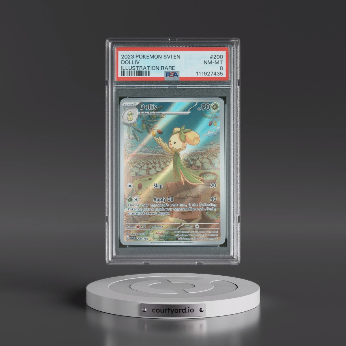 2023 Pokémon Svi EN-Scarlet & Violet #200 Dolliv - Illustration Rare (PSA 8 NM-MT)