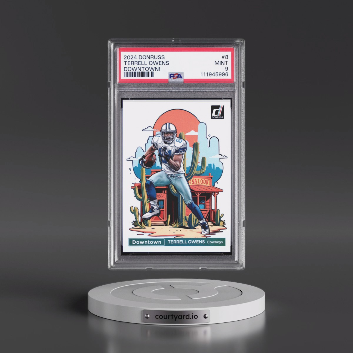 2024 Panini Donruss Downtown! #8 Terrell Owens (PSA 9 MINT)