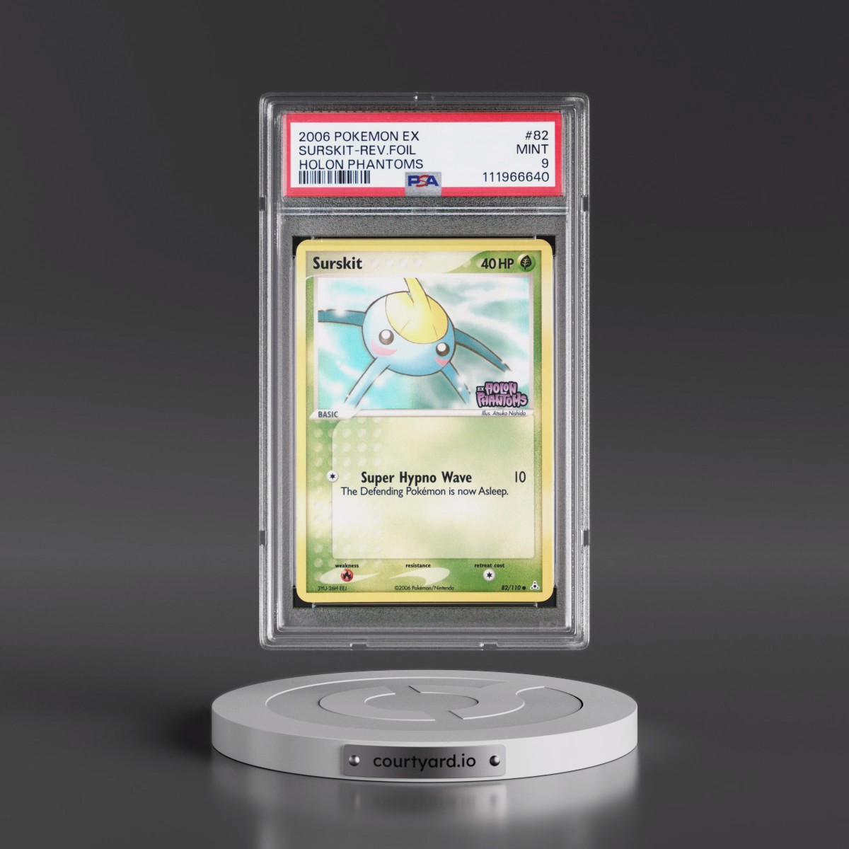2006 Pokémon EX Holon Phantoms #82 Surskit - Reverse Foil (PSA 9 MINT)