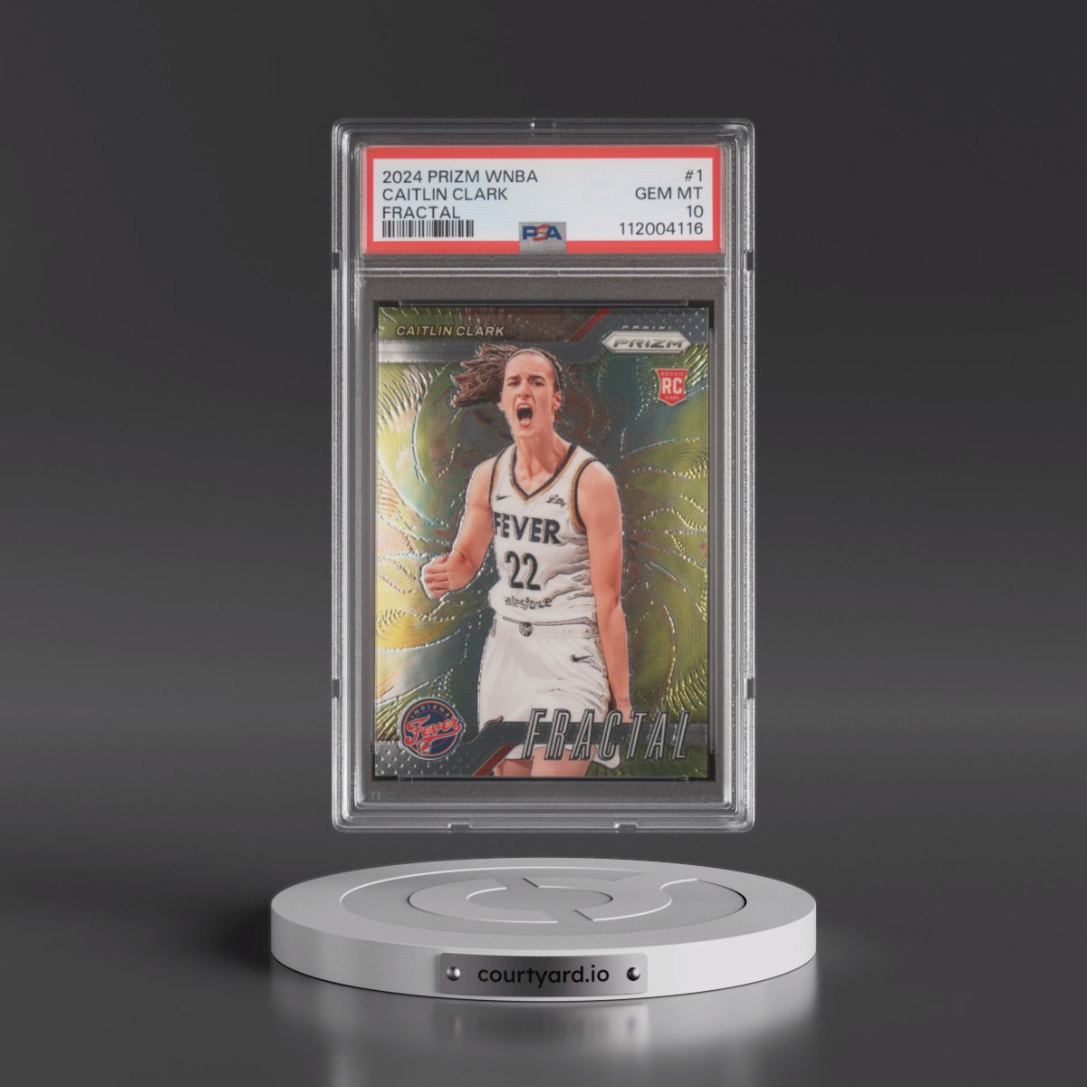2024 Panini Prizm WNBA Fractal #1 Caitlin Clark (PSA 10 GEM MINT)