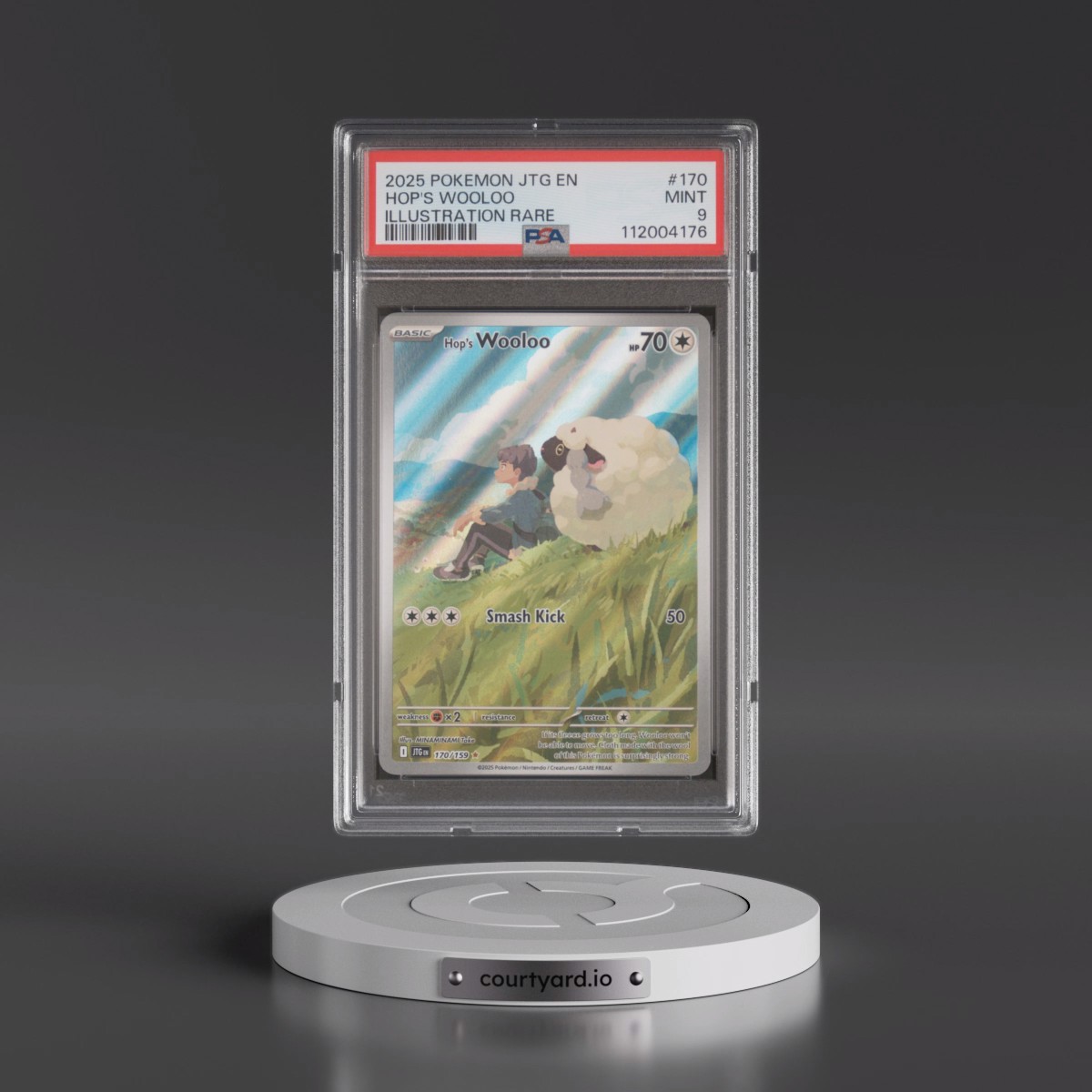 2025 Pokémon Jtg EN-Journey Together #170 Hop's Wooloo - Illustration Rare (PSA 9 MINT)