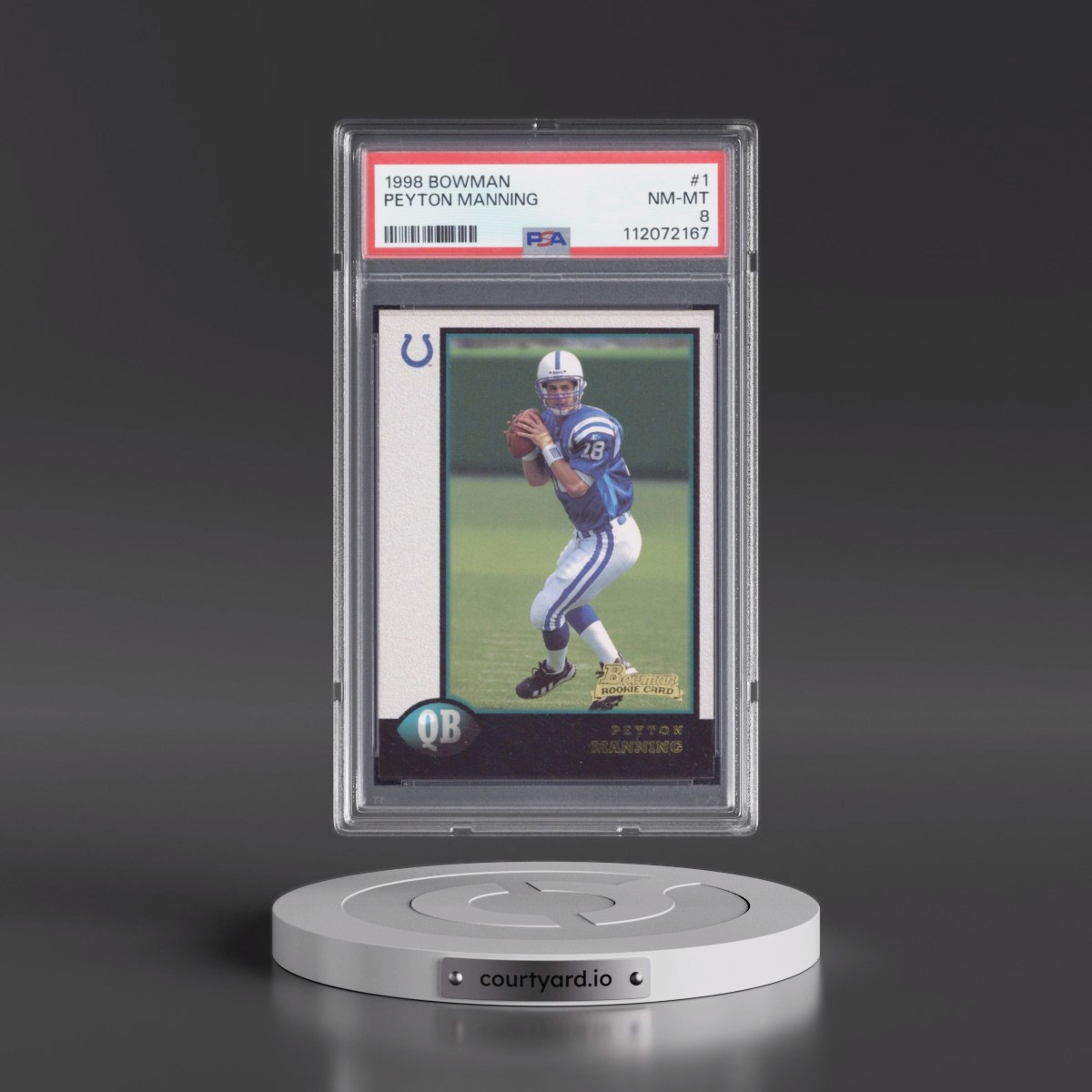 1998 Bowman #1 Peyton Manning (PSA 8 NM-MT)