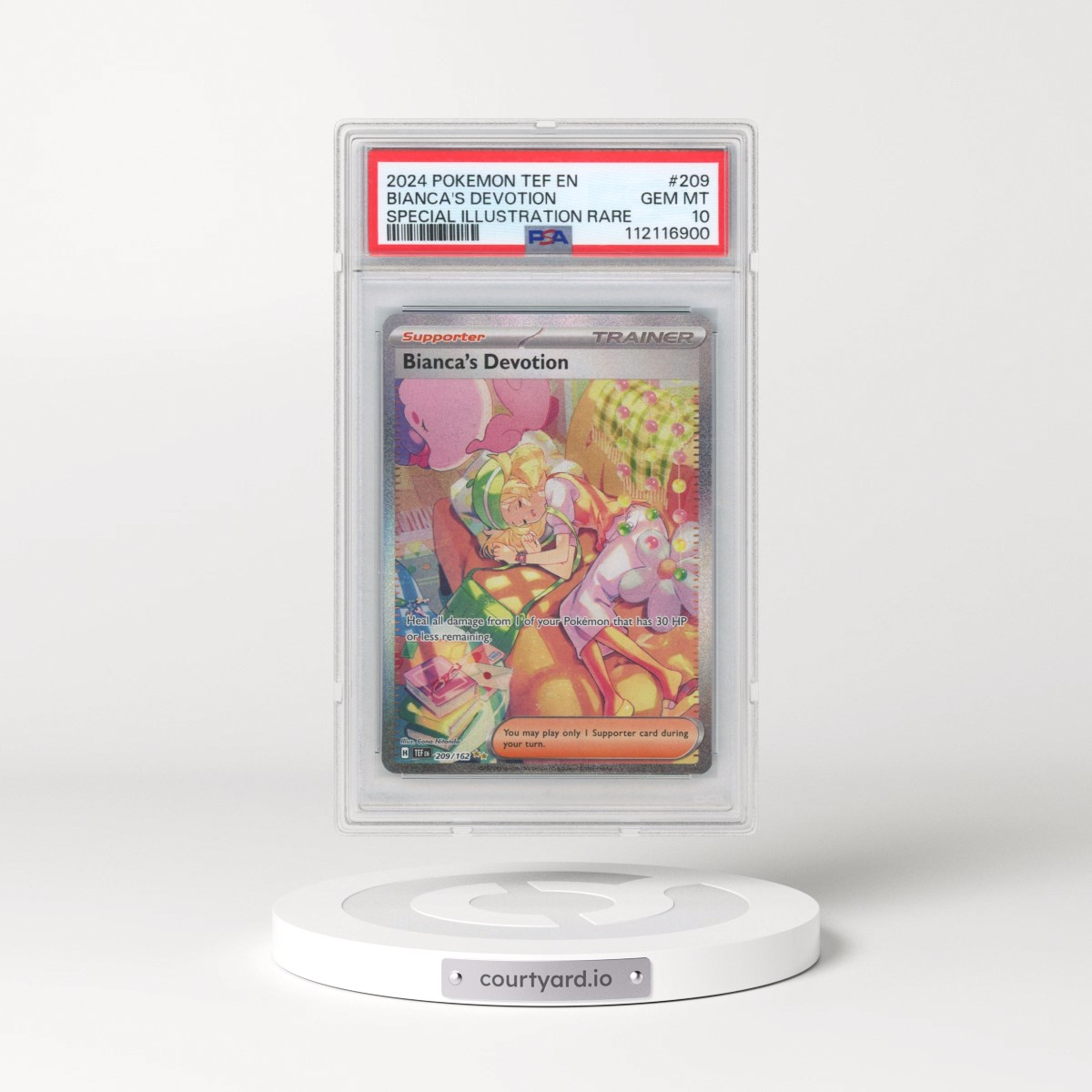 2024 Pokémon Tef EN-Temporal Forces #209 Bianca's Devotion - Special Illustration Rare (PSA 10 GEM MINT)