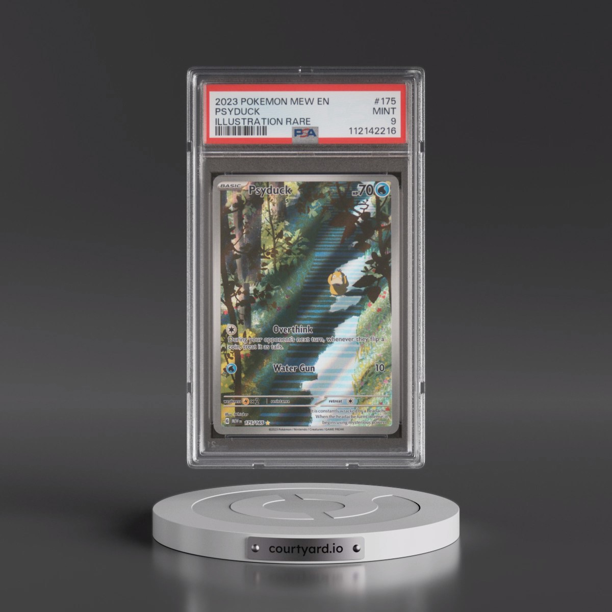2023 Pokémon Mew EN-151 #175 Psyduck - Illustration Rare (PSA 9 MINT)